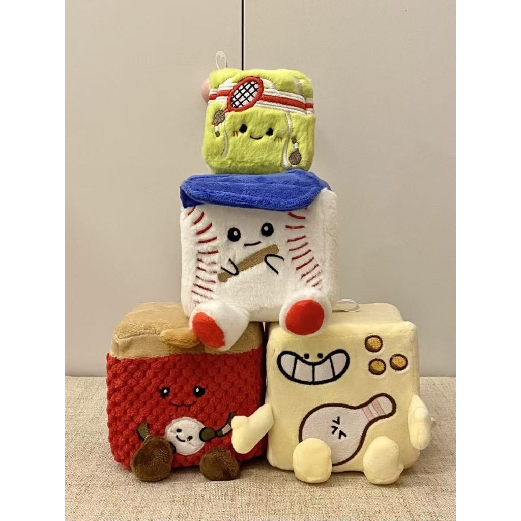 Squarepals Plush Soft Toy - Sports/Aquarium Series (7cm) | Cute Mini Stuffed Doll for Stress Relief & Collection